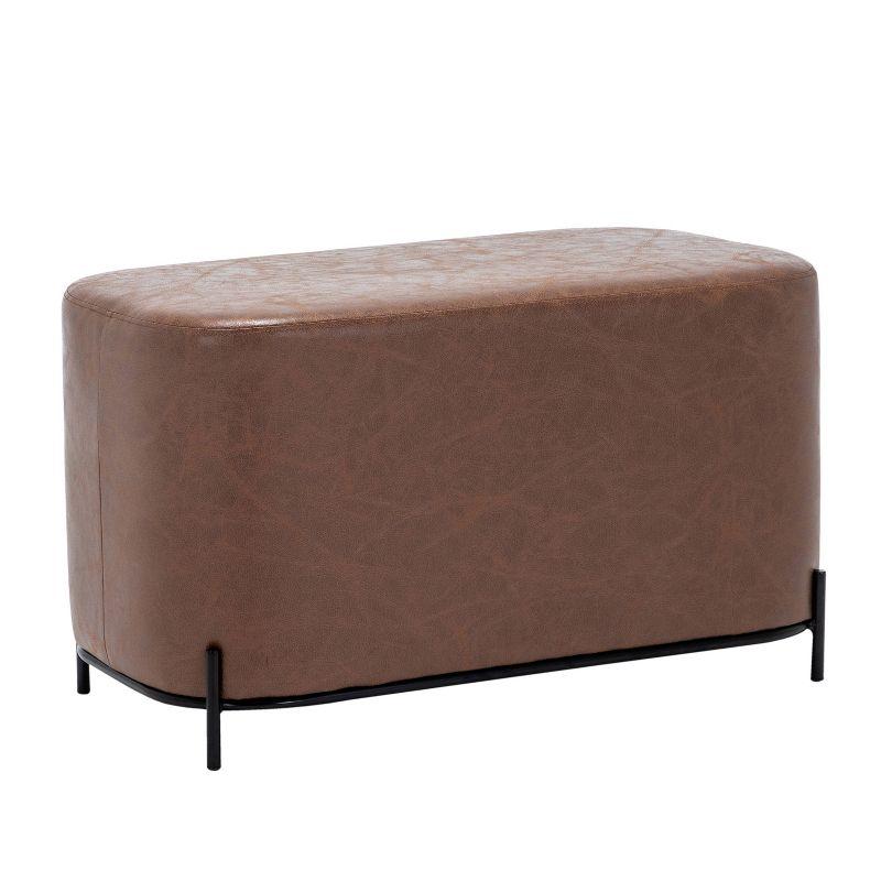 Degen Faux Leather Upholstered Bench