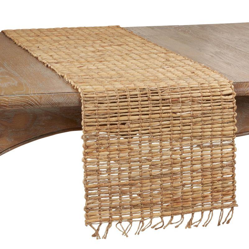 Natural Water Hyacinth Woven Dining Table Runner