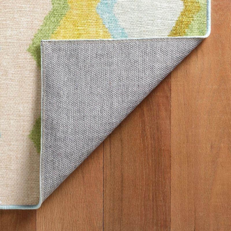Safety Net Kit Kemp x Annie Selke Safety Net Green Machine Washable Rug