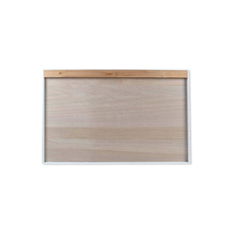 36" x 24" Murphy Desk White - Prinz: Modern Wall Mounted, Open Storage Shelf, MDF Construction