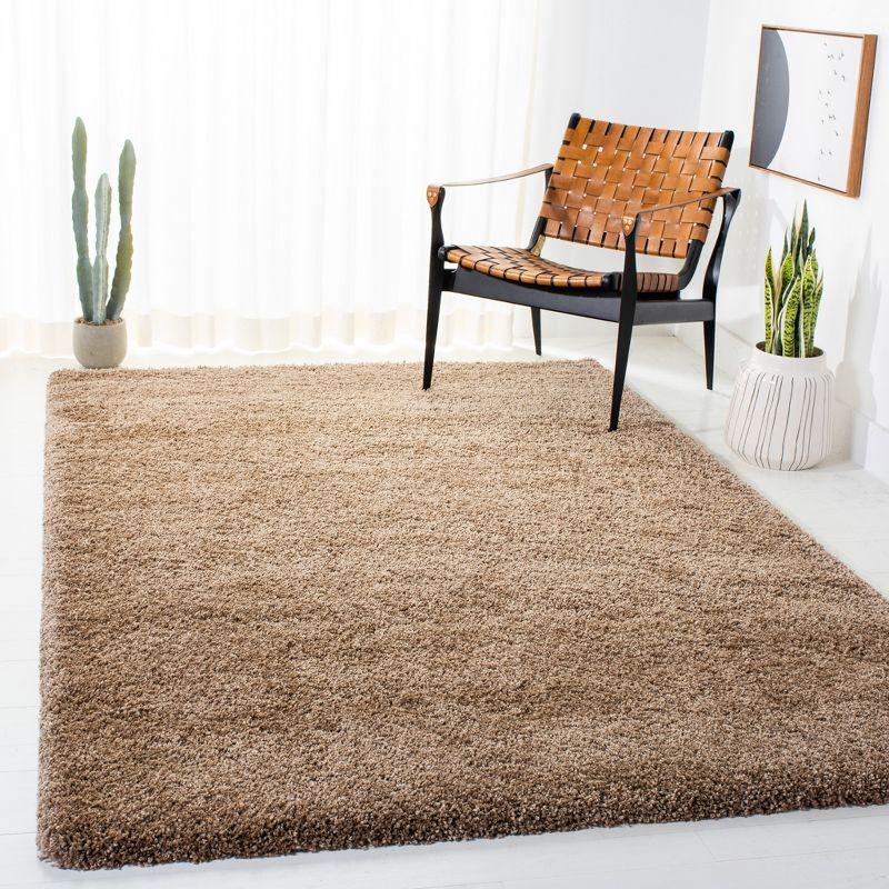 Milan Shag SG180 Power Loomed Indoor Area Rug - Dark Beig - 6'x9' - Safavieh