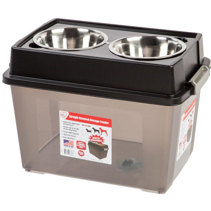 IRIS USA, Inc. Elevated Feeder Food Container Pet Placemat