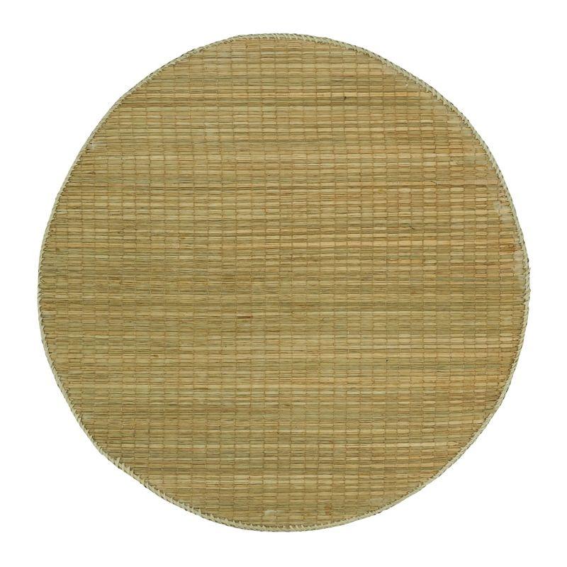 Makassar 75% Pandanus - 25% Sea Grass No Pattern Round Placemat