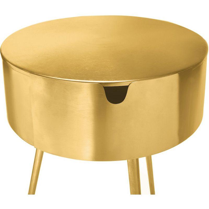 Meridian Furniture,Bali Gold Nightstand