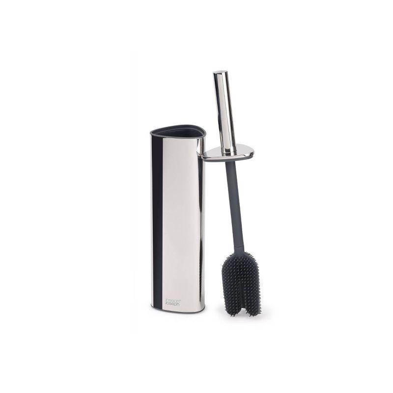 Joseph Joseph Joseph Joseph Flex Luxe Toilet Brush with Stainless Steel Finish