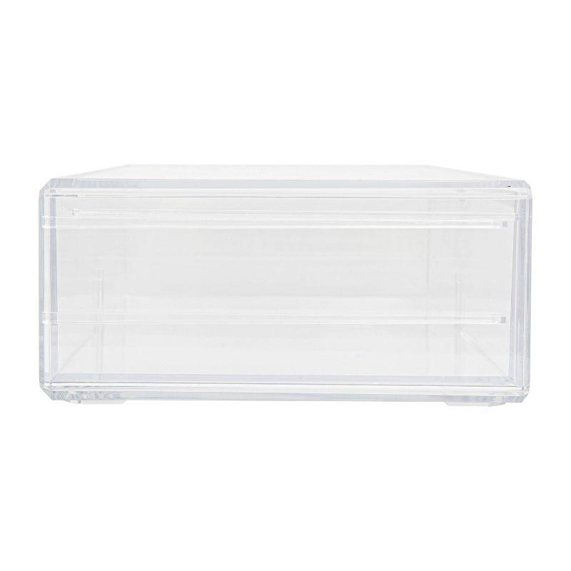 Thomas Martha Stewart Plastic Desktop Organization Box with 2 Half Moon Opening Pullout Drawers