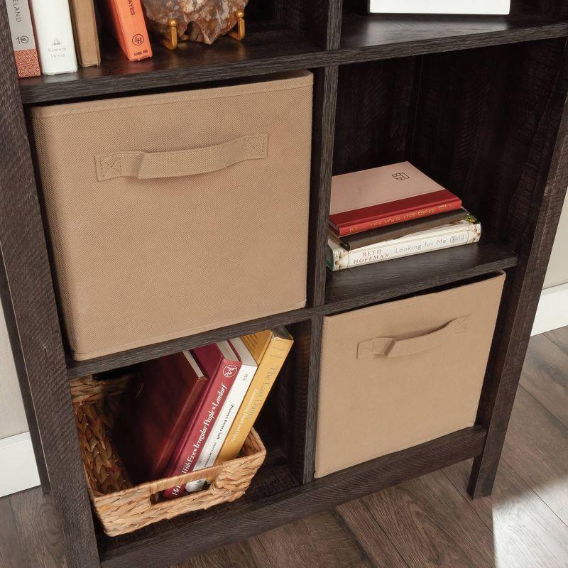 Sauder 65.748" 9 Cube Storage Vertical Bookcase Blade Walnut