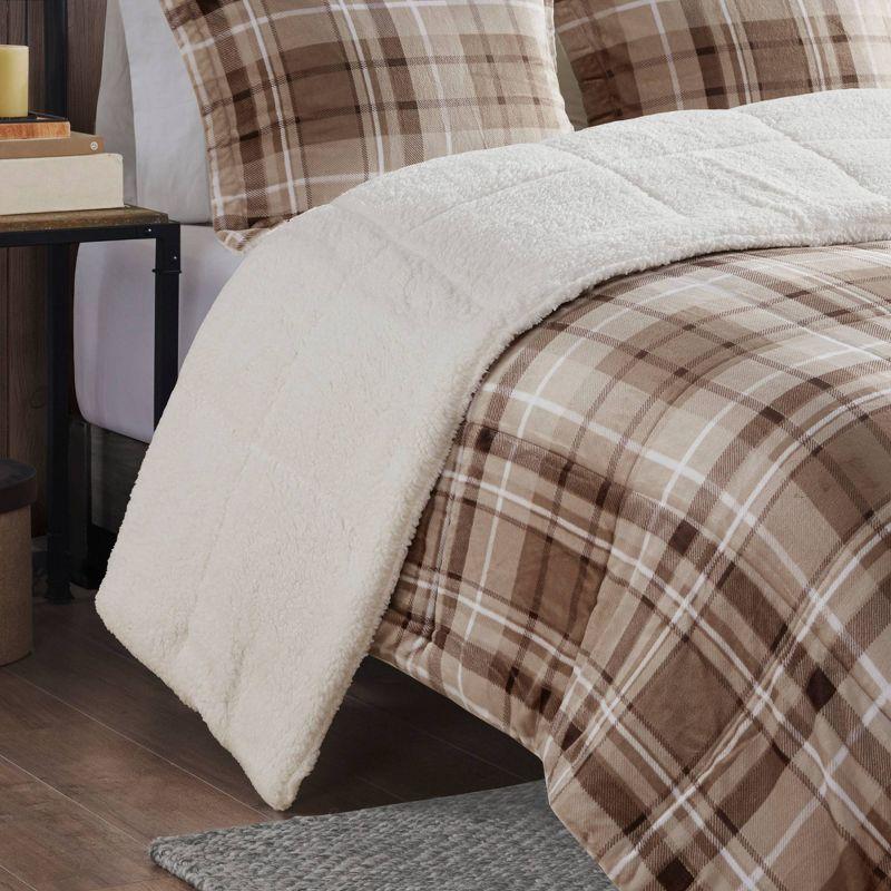 Woolrich Alton Plush to Sherpa Down Alternative Comforter Set
