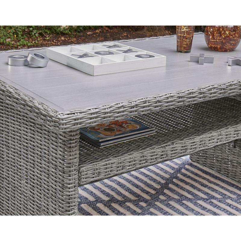 Signature Design by Ashley Casual Naples Beach Outdoor Multi-use Table Light Gray