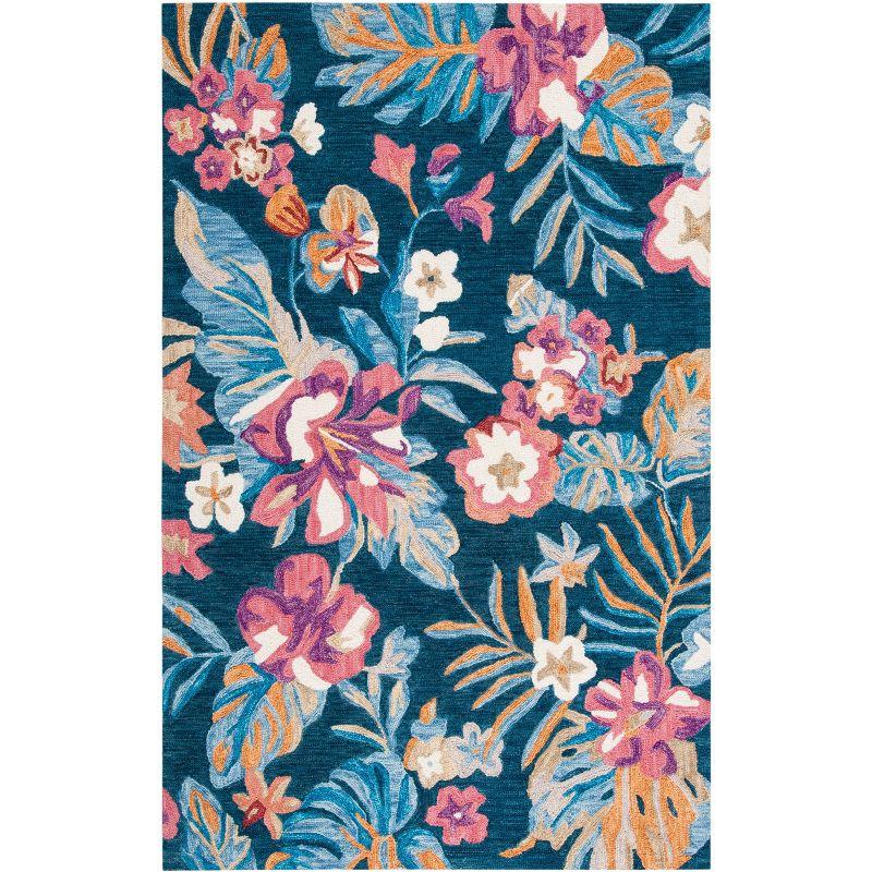 Jardin JAR152 Hand Tufted Area Rug - Blue/Pink - 3'x5' - Safavieh.