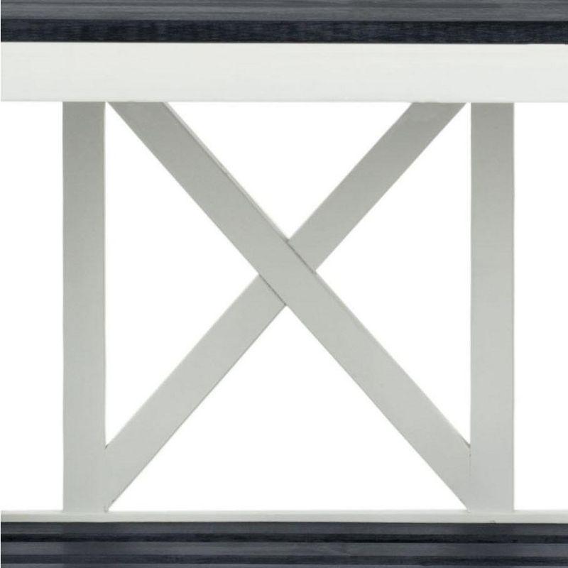Branco Bench - Outdoor - FOX6706 - Dark Slate Gray/White - Safavieh