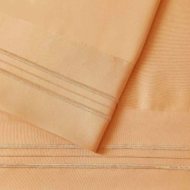 Nestl Luxury Soft Microfiber Standard/Queen Size Pillowcases, Set of 2, Apricot Orange