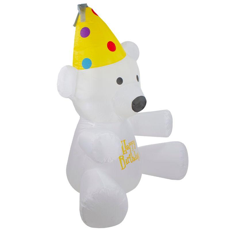 Northlight Seasonal Happy Birthday Bear Inflatable