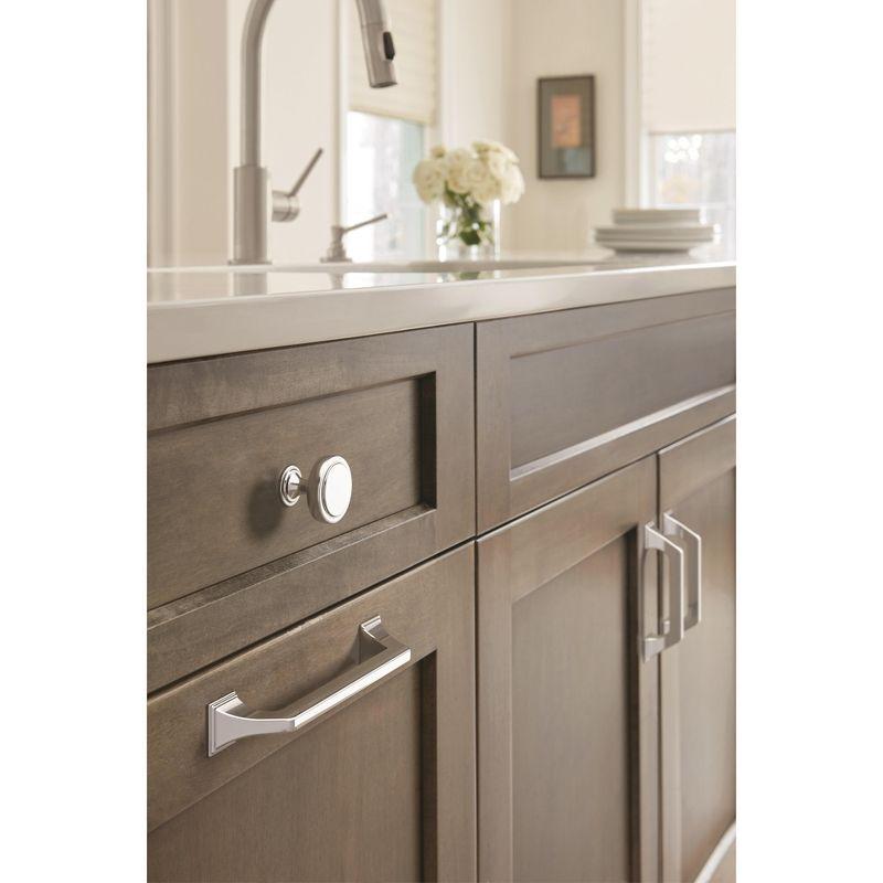 Amerock Exceed 3-3/4 inch (96mm) Center-to-Center Polished Chrome Cabinet Pull