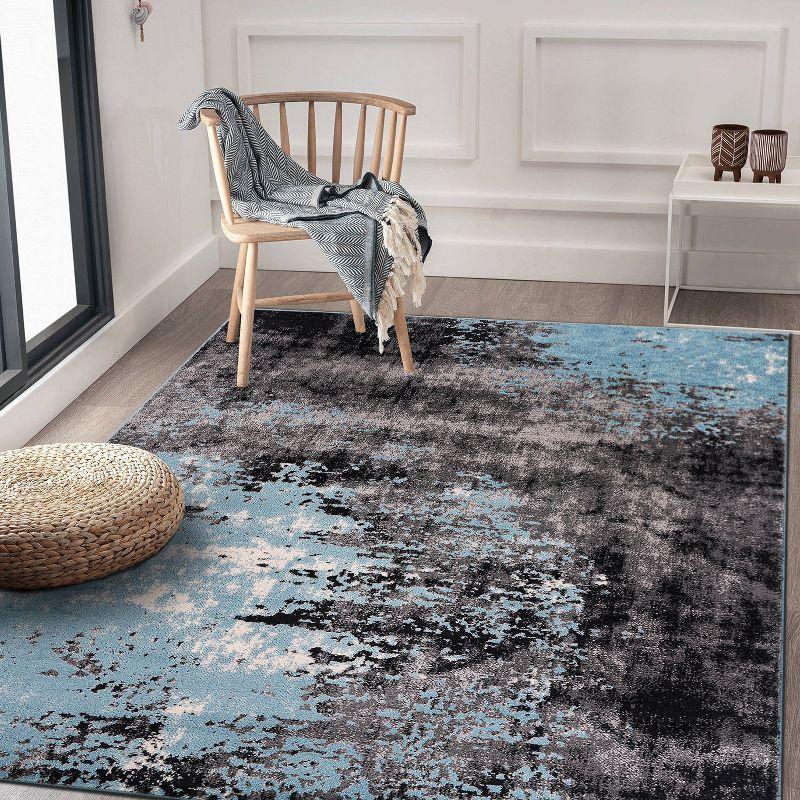 World Rug Gallery Contemporary Abstract Splash Area Rug