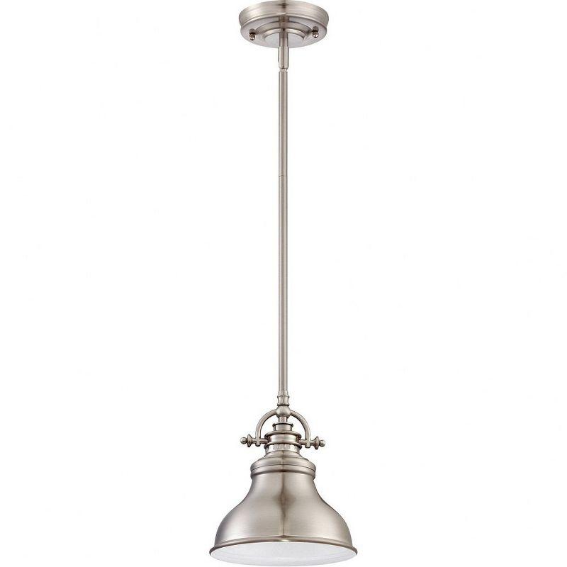 Emery 8" Brushed Nickel Mini Pendant Light