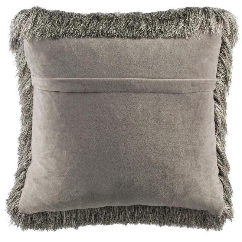 Chic Shag Pillow - Silver - 20"X20" - Safavieh