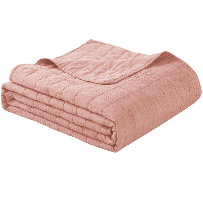 Swift Home Ultra Soft Crinkle Washed Microfiber 3-Piece Quilt Set