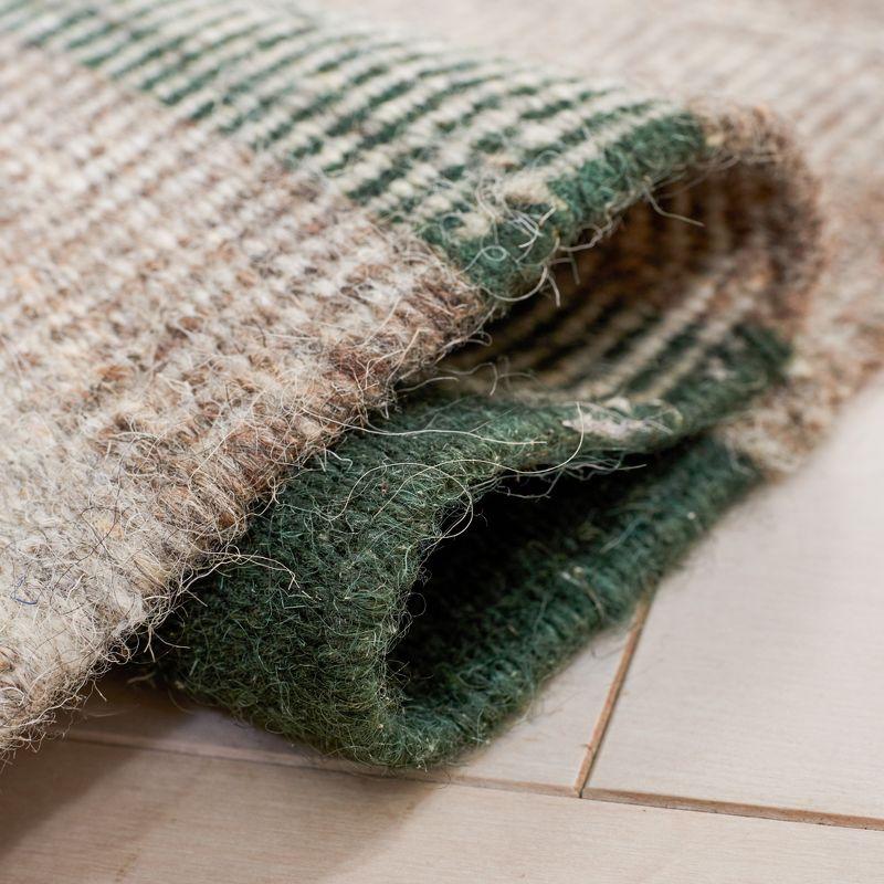 Safavieh Dhurries Flat Weave 80% Wool, 20% Cotton Striped Rug