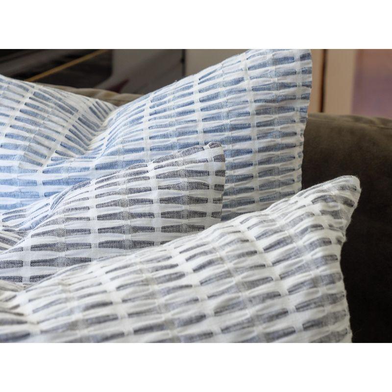 KAF Home Pleated Please Striped Cotton Pillow Cover (Set of 2)