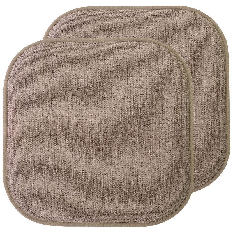 Alexis Memory Foam No Slip Back 16" x 16" Chair Pad Cushion