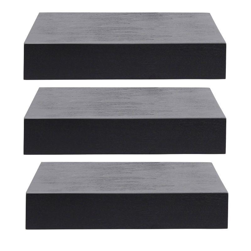 Kate & Laurel All Things Decor 12" Havlock Wood Floating Shelves