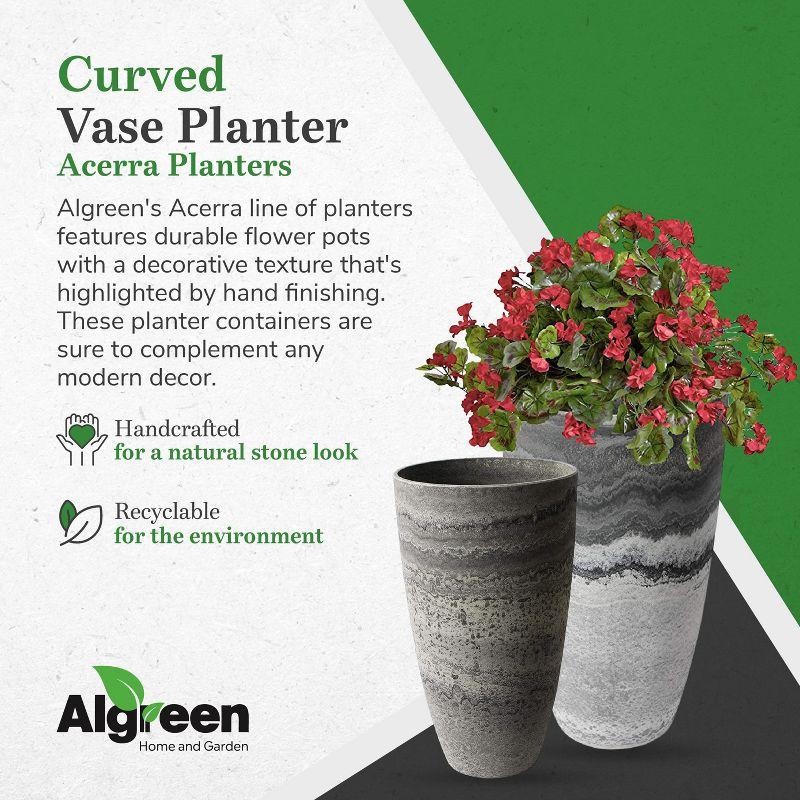 Algreen Acerra Curved Yard & Patio Vase Garden Planter