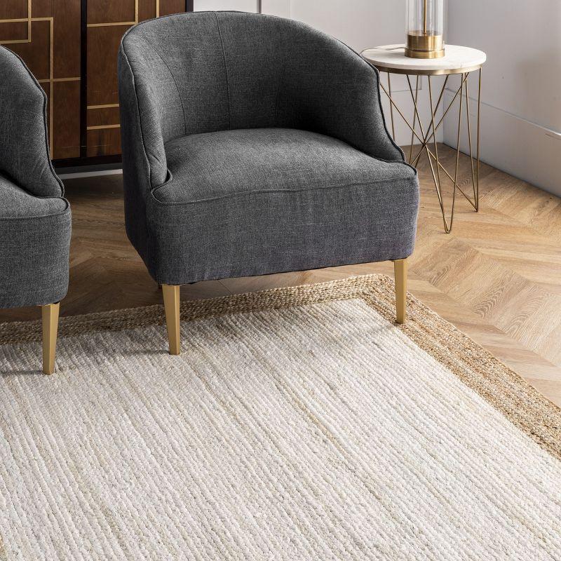 nuLOOM Eleonora Casual Jute Area Rug, Runner 2' 6" x 6', White
