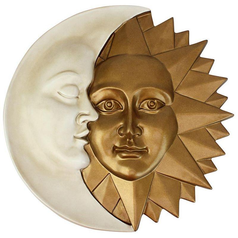 Design Toscano Celestial Harmony: Sun and Moon Wall Sculpture