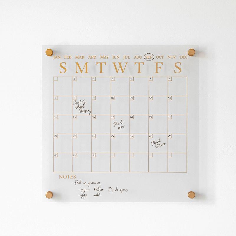 Thomas Martha Stewart Acrylic Wall Calendar with Dry Erase Marker and Mounting Hardware