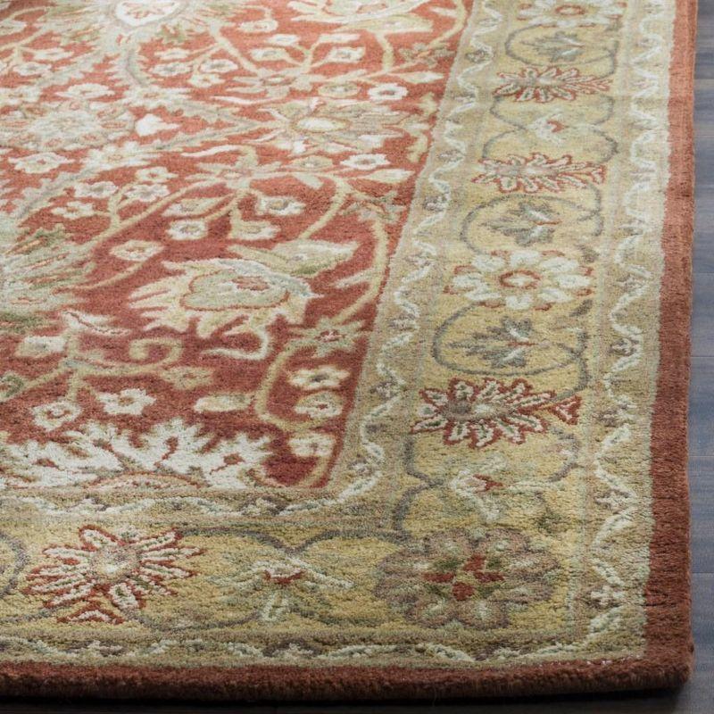 Elegant Heirloom Rust & Gold Hand-Tufted Wool Accent Rug - 2'3" x 4'