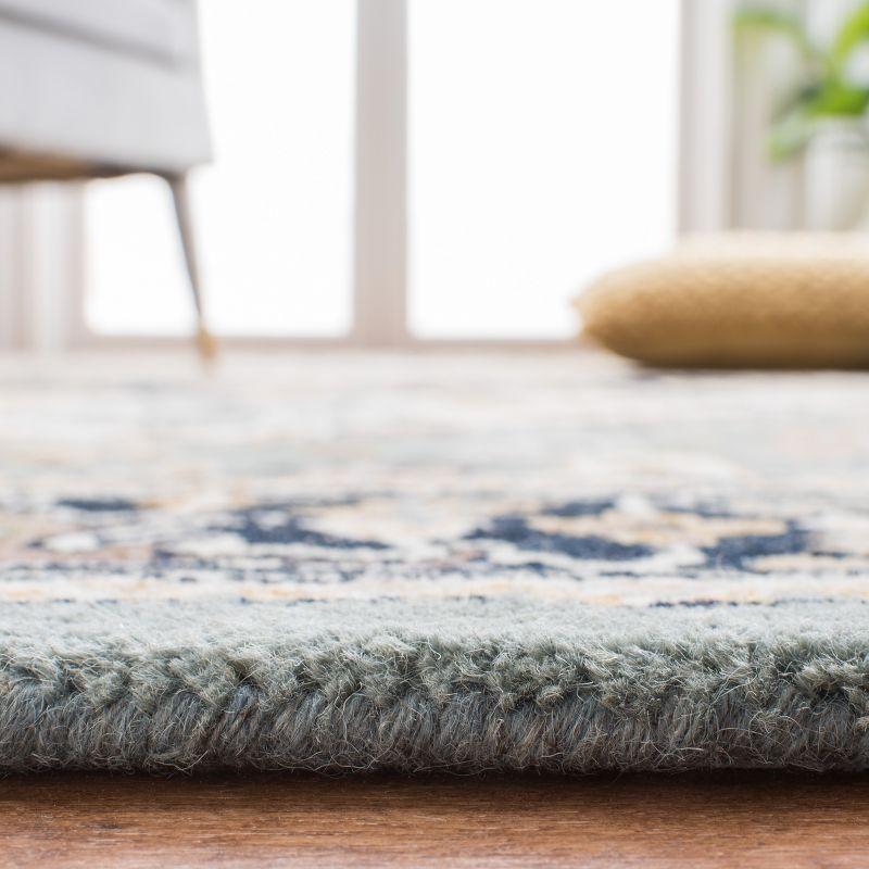 Heritage HG625 Handmade Area Rug - 8'x8' - Grey/Green - Safavieh