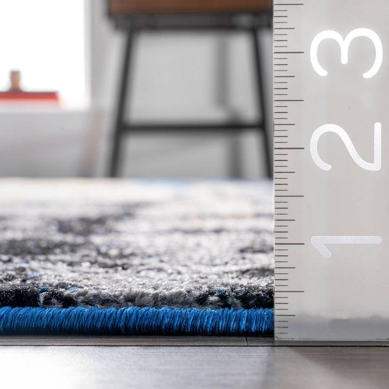 2'8"x8' Runner Katharina Area Rug Blue- nuLOOM: Low Pile, Stain-Resistant, Nautical Style, Indoor Use