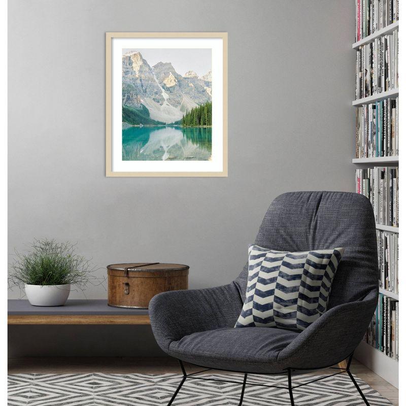 Amanti Art Mountain Reflection III by Justine Milton Wood Framed Wall Art Print