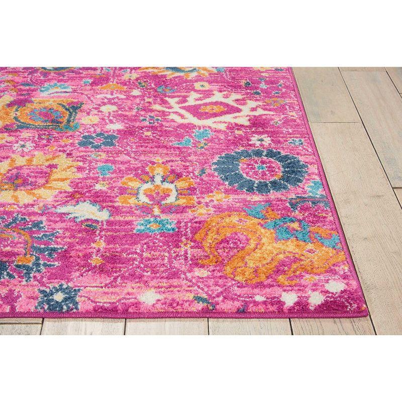 Nourison Passion Bohemian Indoor Rug Fuchsia 6'7" x 9'6"