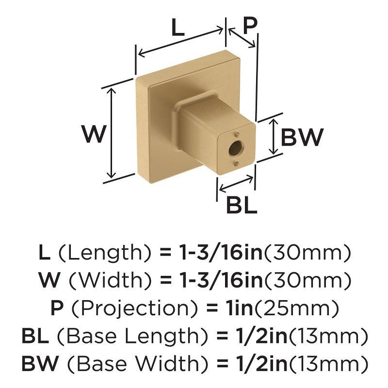 Amerock Monument Cabinet or Furniture Knob, 1-3/16 inch (30mm) Length