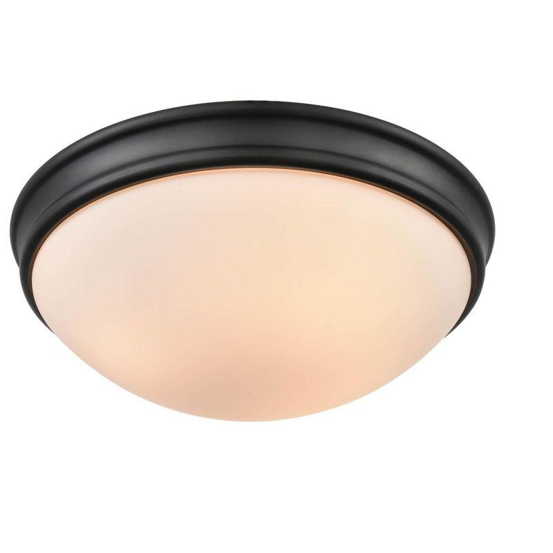 Millennium Lighting 3 - Light Flush Mount in  Matte Black