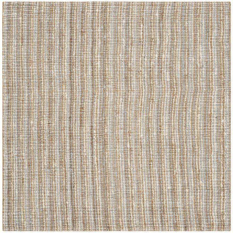 Natural Fiber NF447 Hand Woven Indoor Area Rug - Grey/Natural - 8'x8' - Safavieh