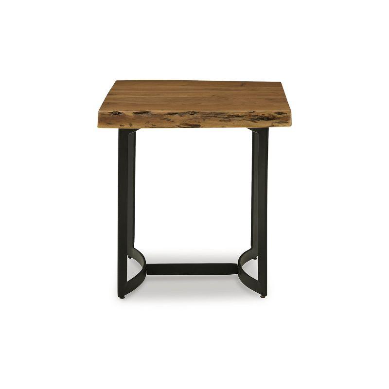 Signature Design by Ashley Fortmaine End Table, Brown & Black