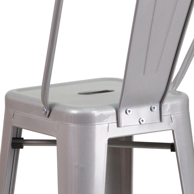 Flash Furniture Metal Outdoor Stool