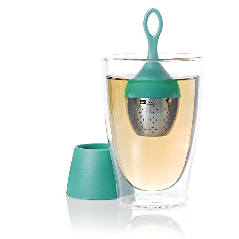 Turquoise Floating Tea Infuser with Stand