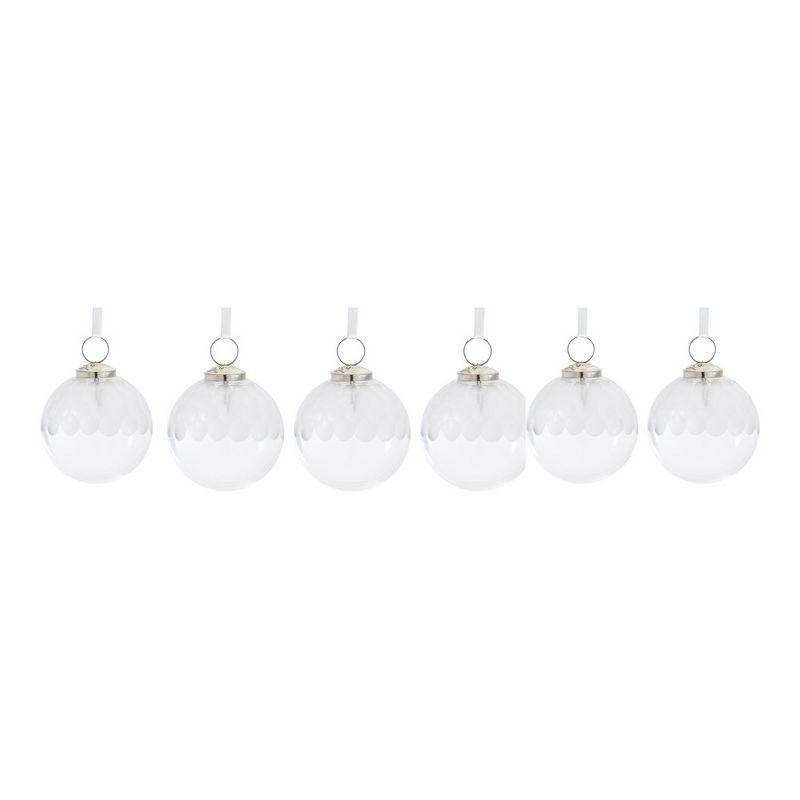 Melrose Clear Glass Ball Ornament (Set of 6)