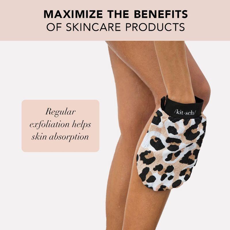 Kitsch Eco-Friendly Exfoliating Glove - Leopard