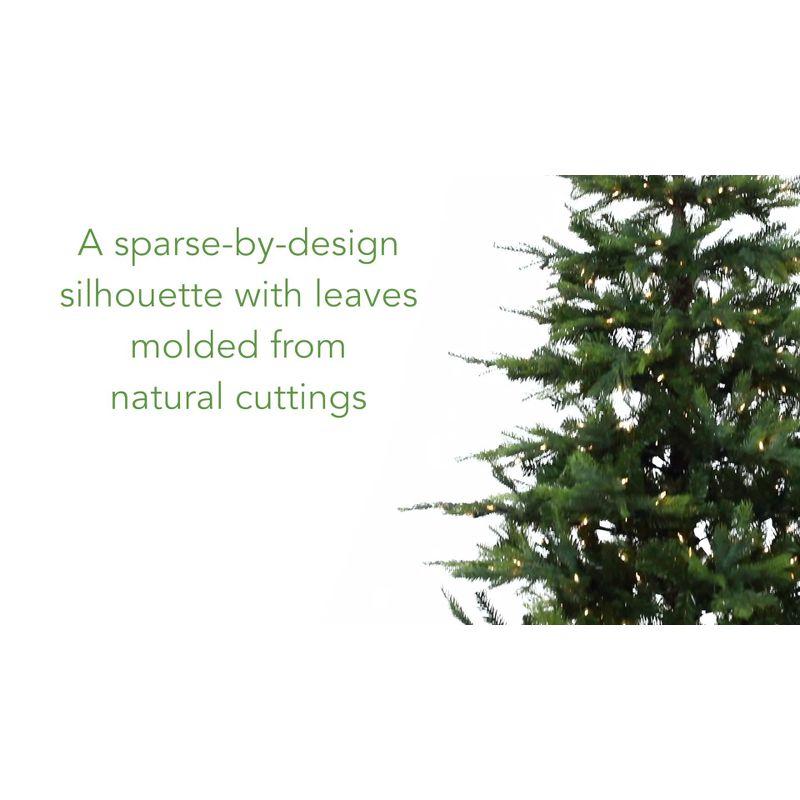 Nearly Natural Pre-Lit LED North Carolina Spruce Artificial Christmas Tree Clear Lights