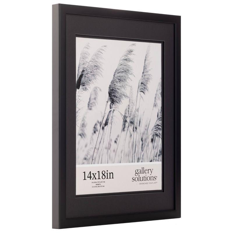 16" x 20" Black Wood Floating Wall Frame