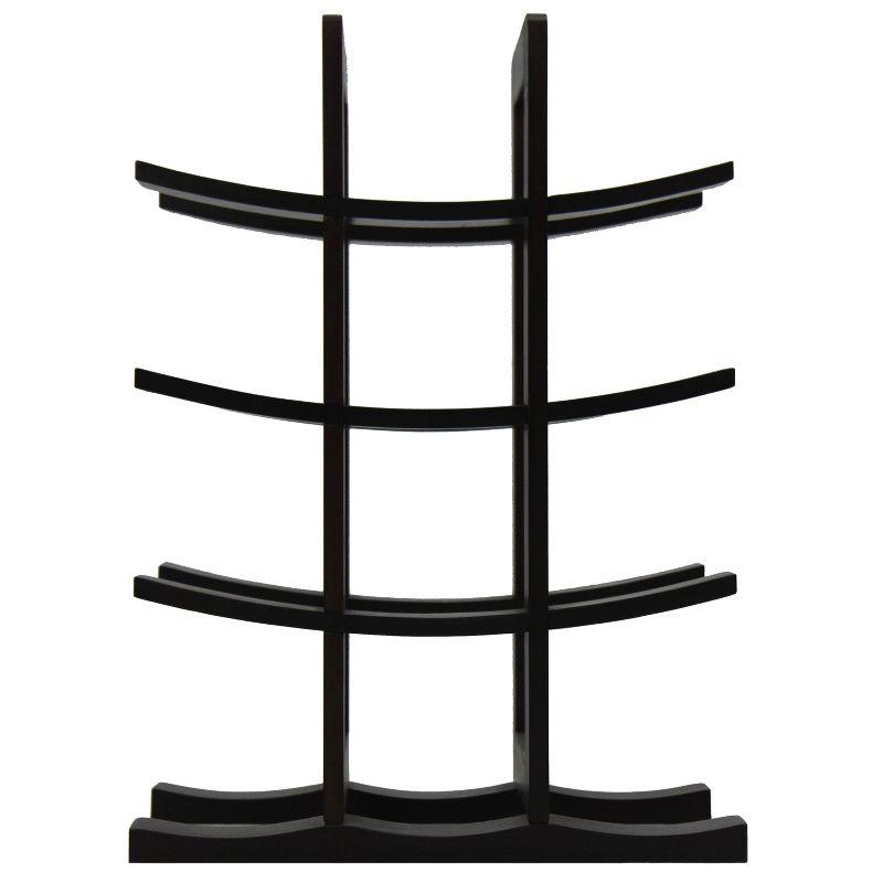 Oceanstar 12-Bottle Dark Espresso  Wine Rack