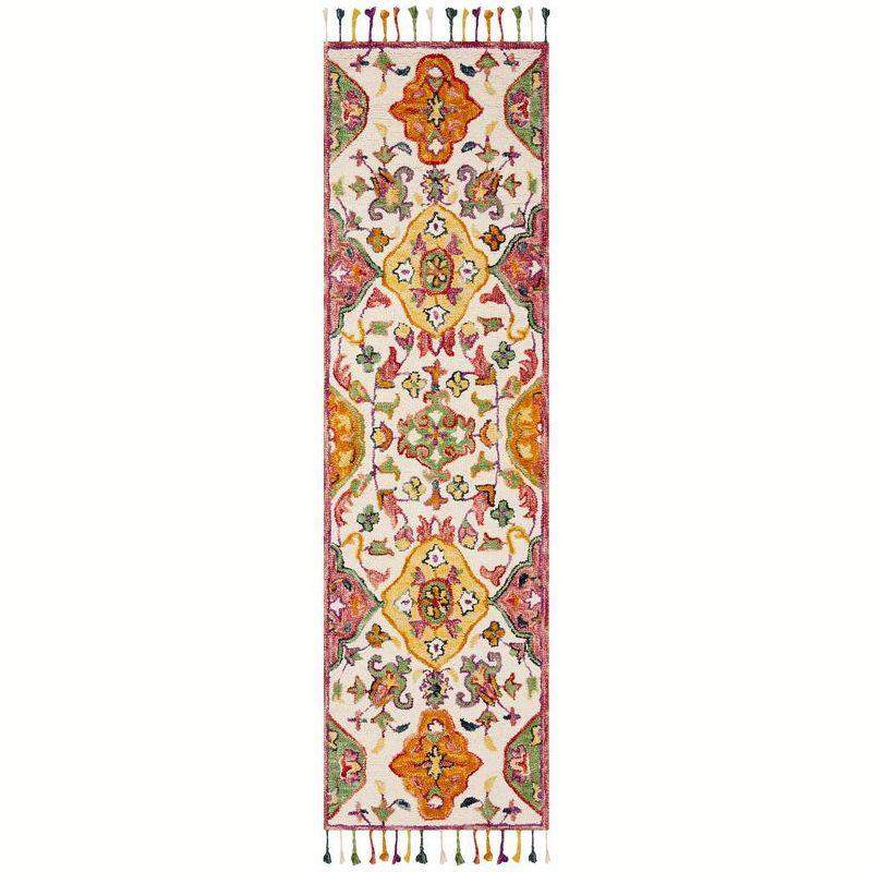 Blossom BLM456 Hand Tufted Runner Rug - Ivory/Multi - 2'3"x8' - Safavieh.