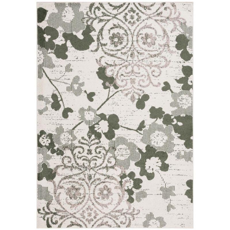 Adirondack ADR114 Machine Made Indoor Area Rug - Ivory/Dark Green - 9'x12' - Safavieh