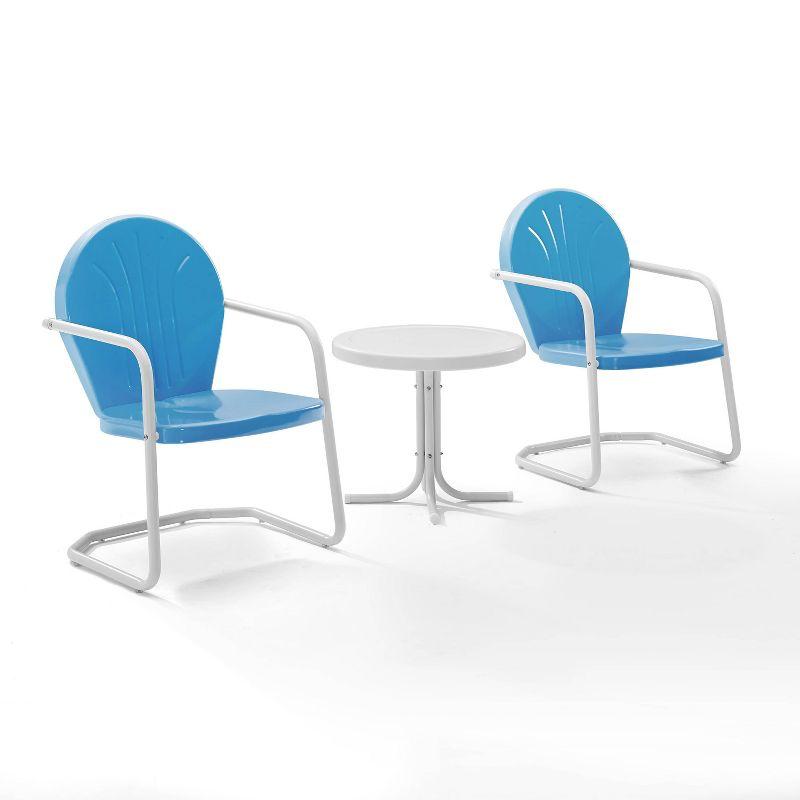 Griffith 3pc Outdoor Conversation Set - Sky Blue - Crosley