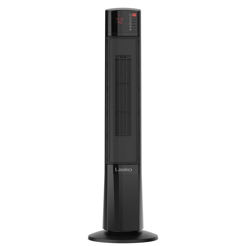 Lasko Ultra Ceramic Tower Heater: Indoor Space Heater with Remote, Adjustable Thermostat, 1500W, Black, ETL Listed